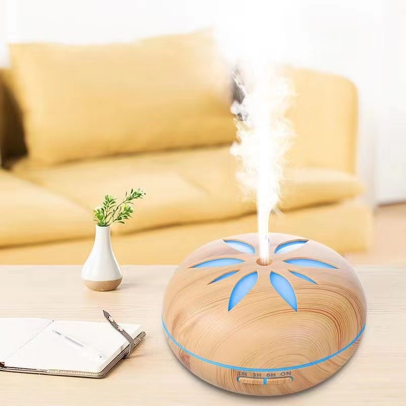 Aroma diffuser, large spray, household, no remote control, silent, office, hotel, commercial, wood grain humidifier details Picture