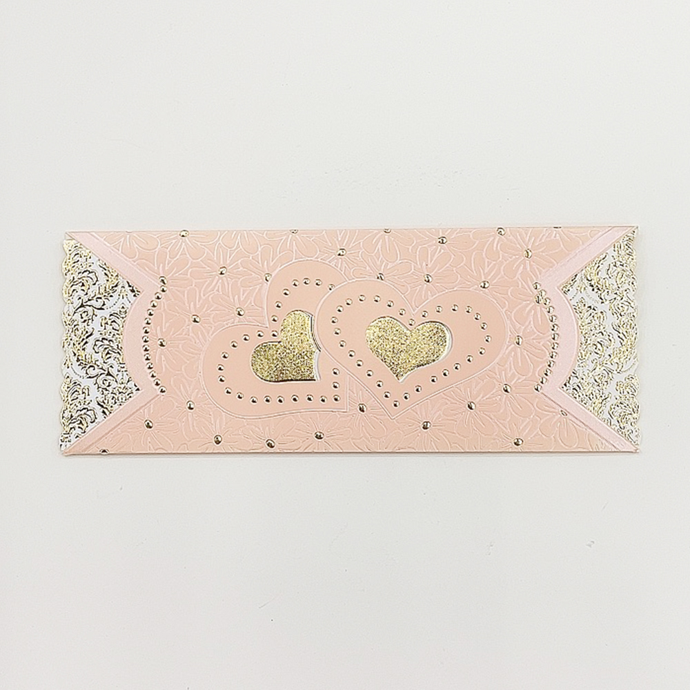 邀请函/请柬/贺卡/双爱心/烫金/糖果色产品图