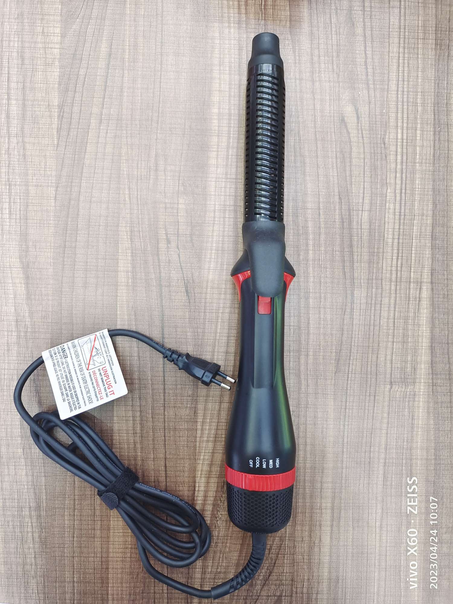 热风梳多功能美发造型吹风梳卷直两用吹风直发梳V-233详情图3