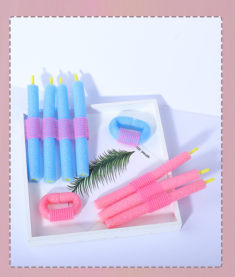 Wholesale hair care tools: Styling sponge curling irons, self-adhesive pearl cotton hair curls, non-damaging sponge curling irons, 10 pieces detail image 3