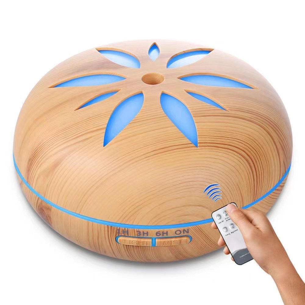 Aroma diffuser, large spray, household, no remote control, silent, office, hotel, commercial, wood grain humidifier Specification image