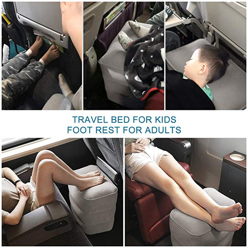 创意旅行枕 飞行枕 车载充气枕 充气PVC脚凳 三档可调节高度详情图5
