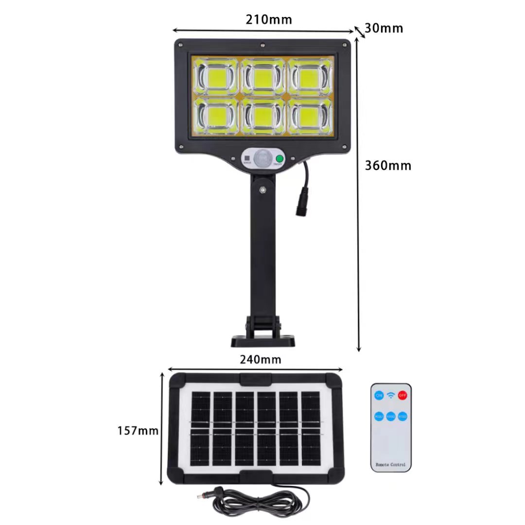 CC7701 New solar led wall lamp, human-sensing outdoor garden lamp, corridor lighting small street lamp Specification image