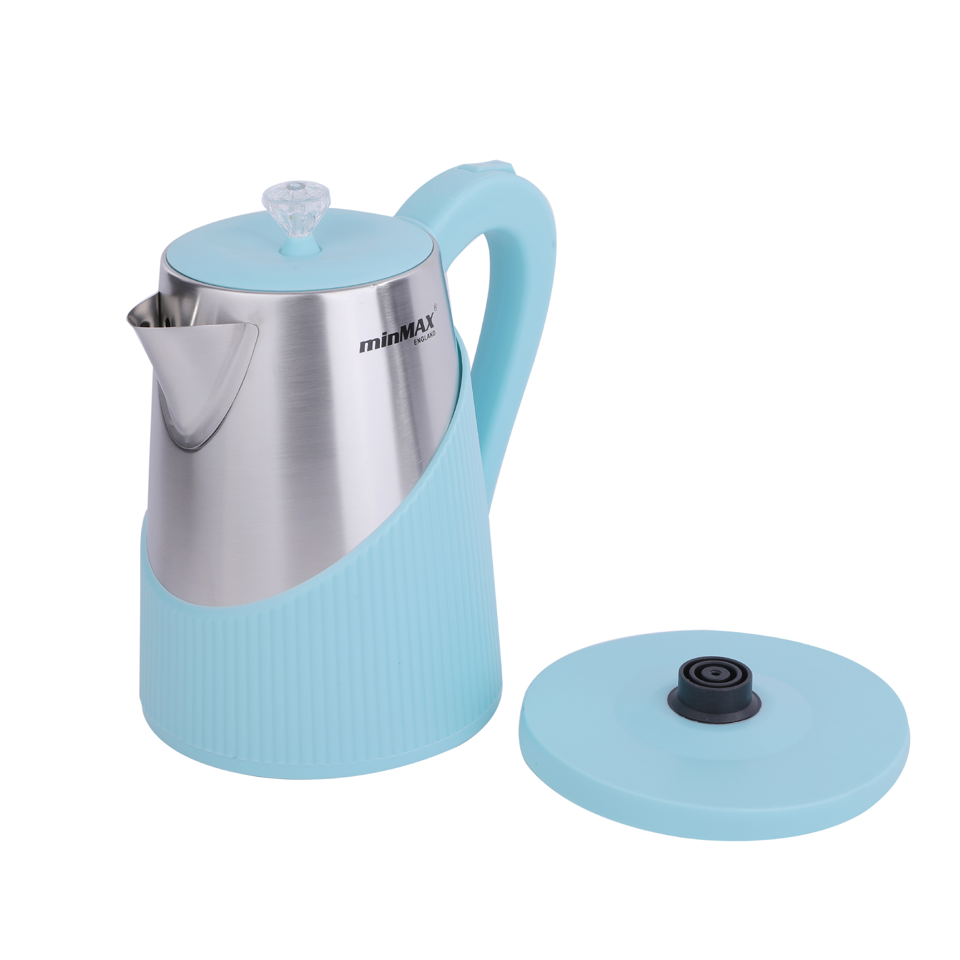 New electric kettle 8 8 1 2 Double-layer anti-scald stainless steel 2L large-capacity electric kettle, hot water kettle wholesale Specification image