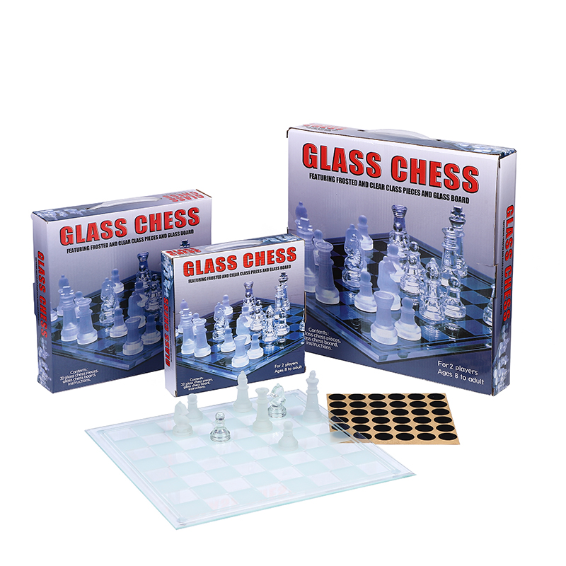 厂家直销水晶玻璃国际象棋西洋棋游戏象棋商务礼品图
