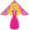 Heat transfer printed sequined pink princess kites are bright in color, easy to fly and sell well. Factory wholesale details Picture