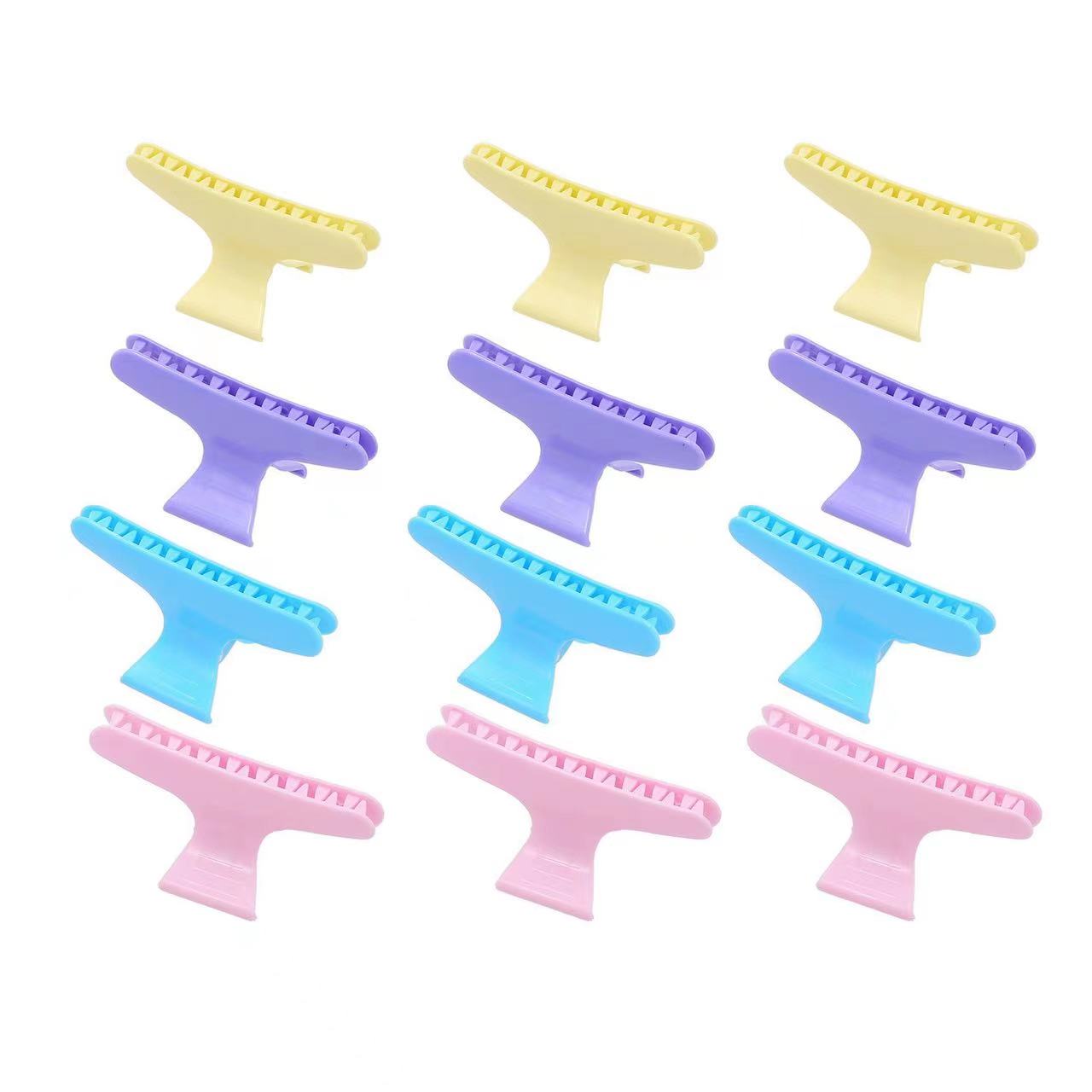 Longfa vanessa offers two sizes of color butterfly hair clips in stock, specifically designed for perming and dyeing
