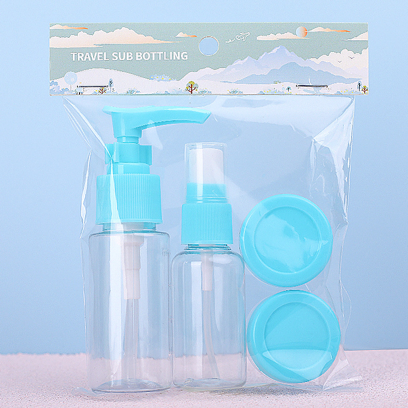 Four-piece travel empty bottle, perfume sub-bottle, cosmetics sub-bottle, spray bottle set, travel set bottle detail image 2