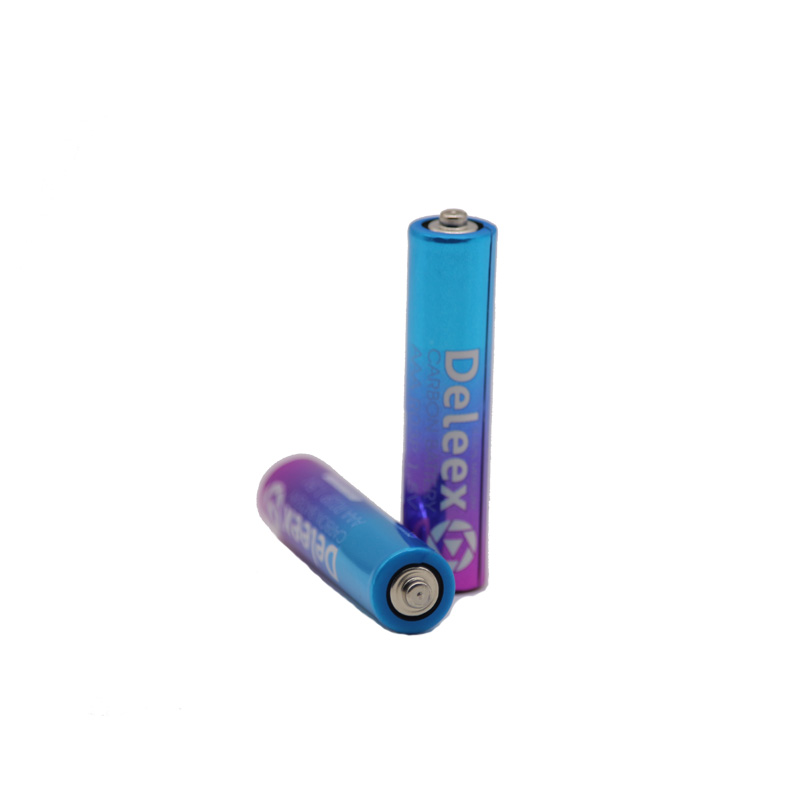 Deleex/碳性电池/精美/耐用高效/battery/话筒/遥控器/AAA电池/7号电池/R03P白底实物图