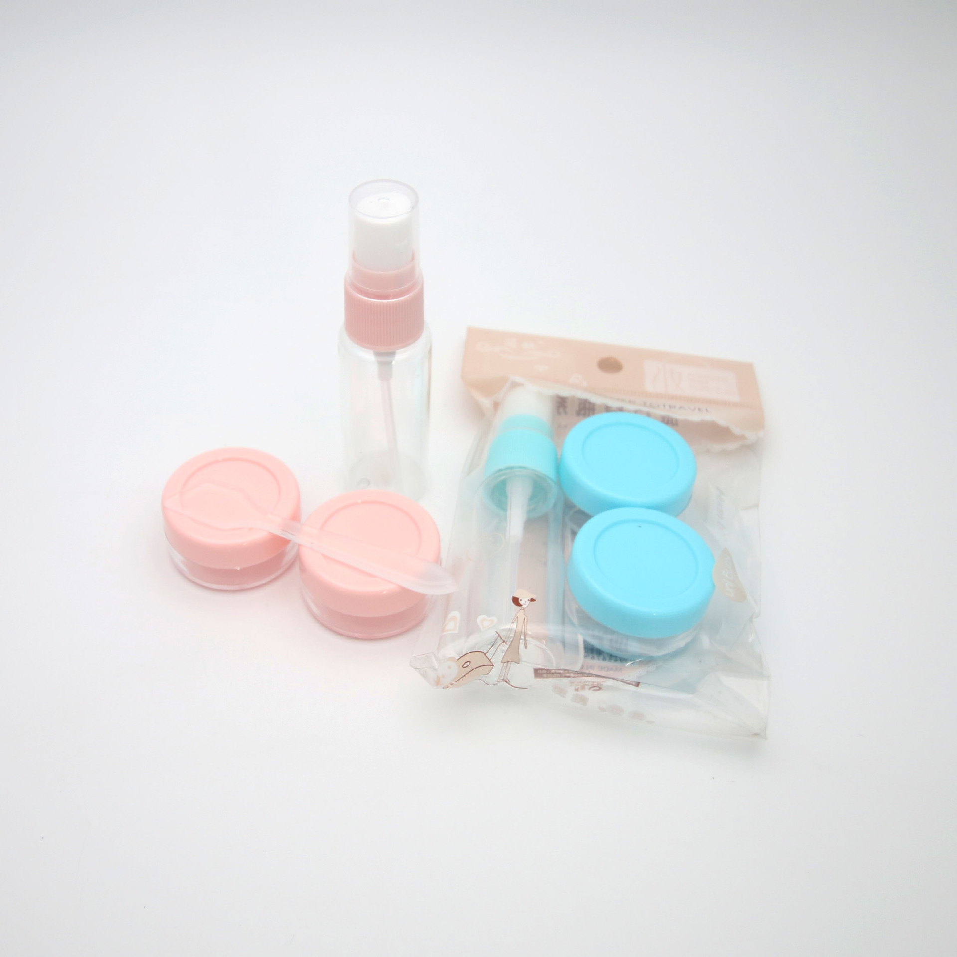 Travel cosmetic set bottles, packaging bottles, cans, pet empty bottles, spray bottles, plastic travel sets