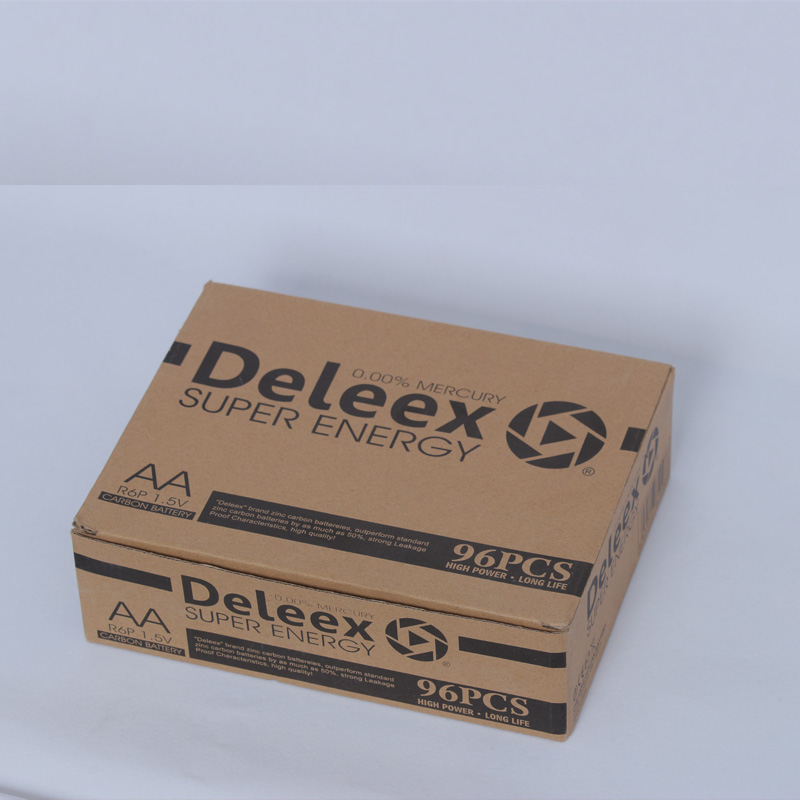 Deleex/碳性电池/5号电池/AA/精美/耐用高效/battery/话筒/遥控器/大含量白底实物图