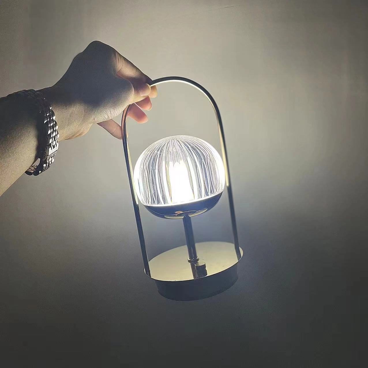 触摸式水晶台灯 床头台灯 充电式详情图13