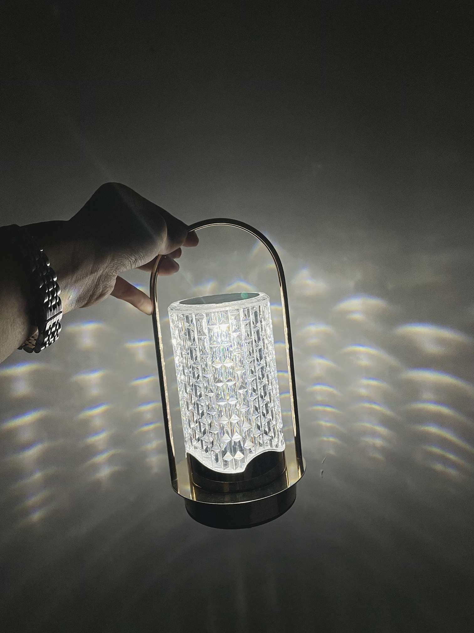 触摸式水晶台灯 床头台灯 充电式详情图14