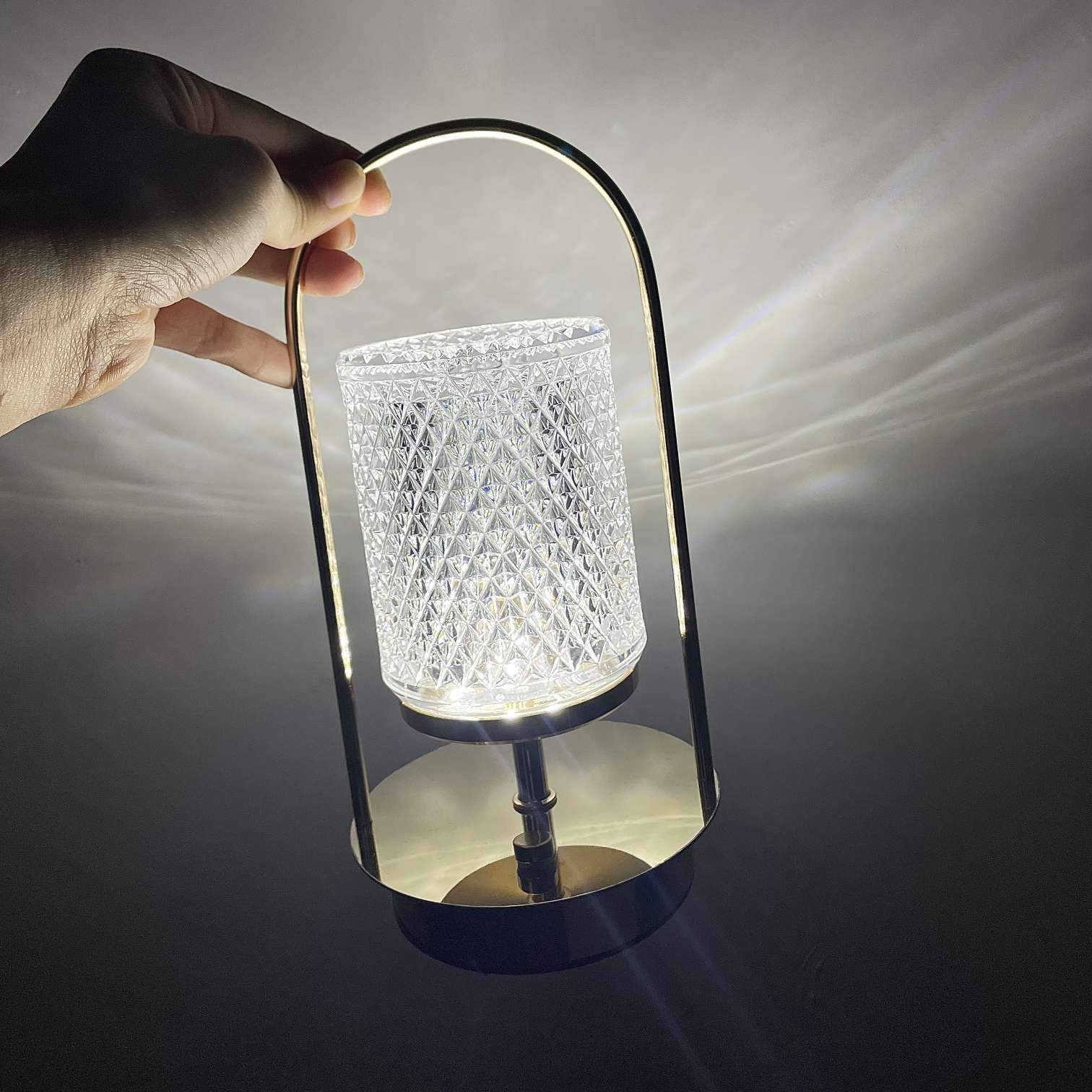 触摸式水晶台灯 床头台灯 充电式详情图16