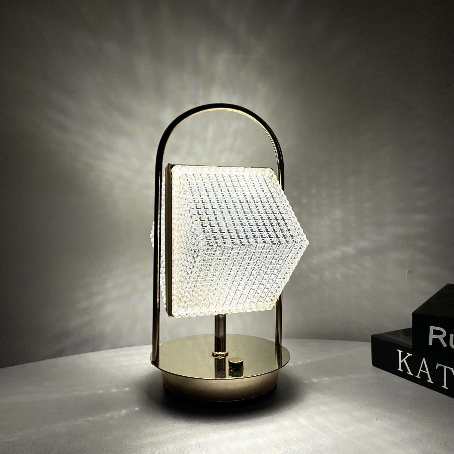 触摸式水晶台灯 床头台灯 充电式详情图3