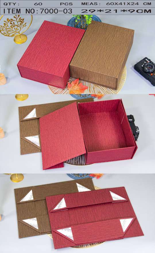 长方形特种纸磁铁吸铁石礼品盒礼物盒包装盒书形盒详情图9