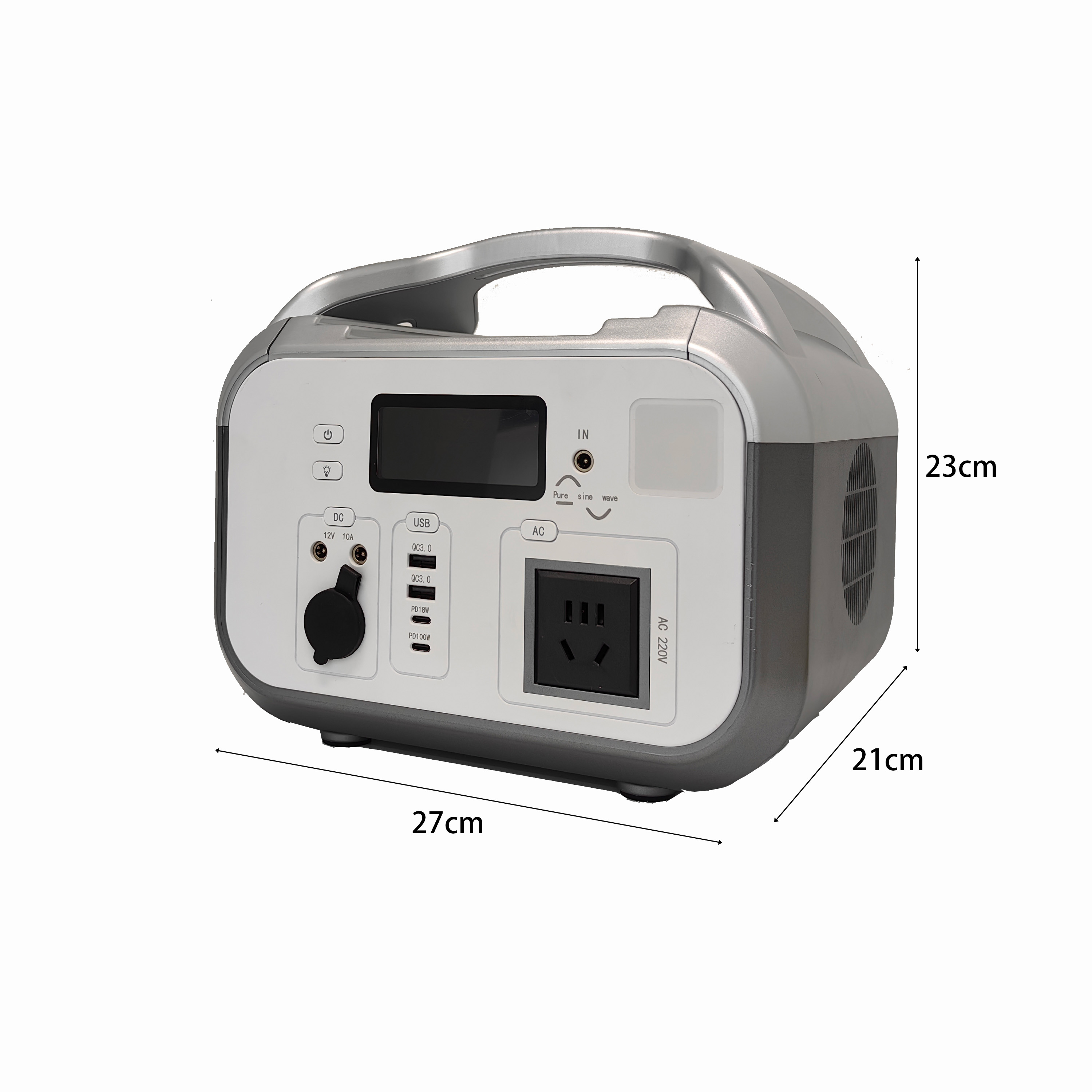 600W energy storage power supply, outdoor camping mobile power supply, portable high-power emergency power supply, backup power supply