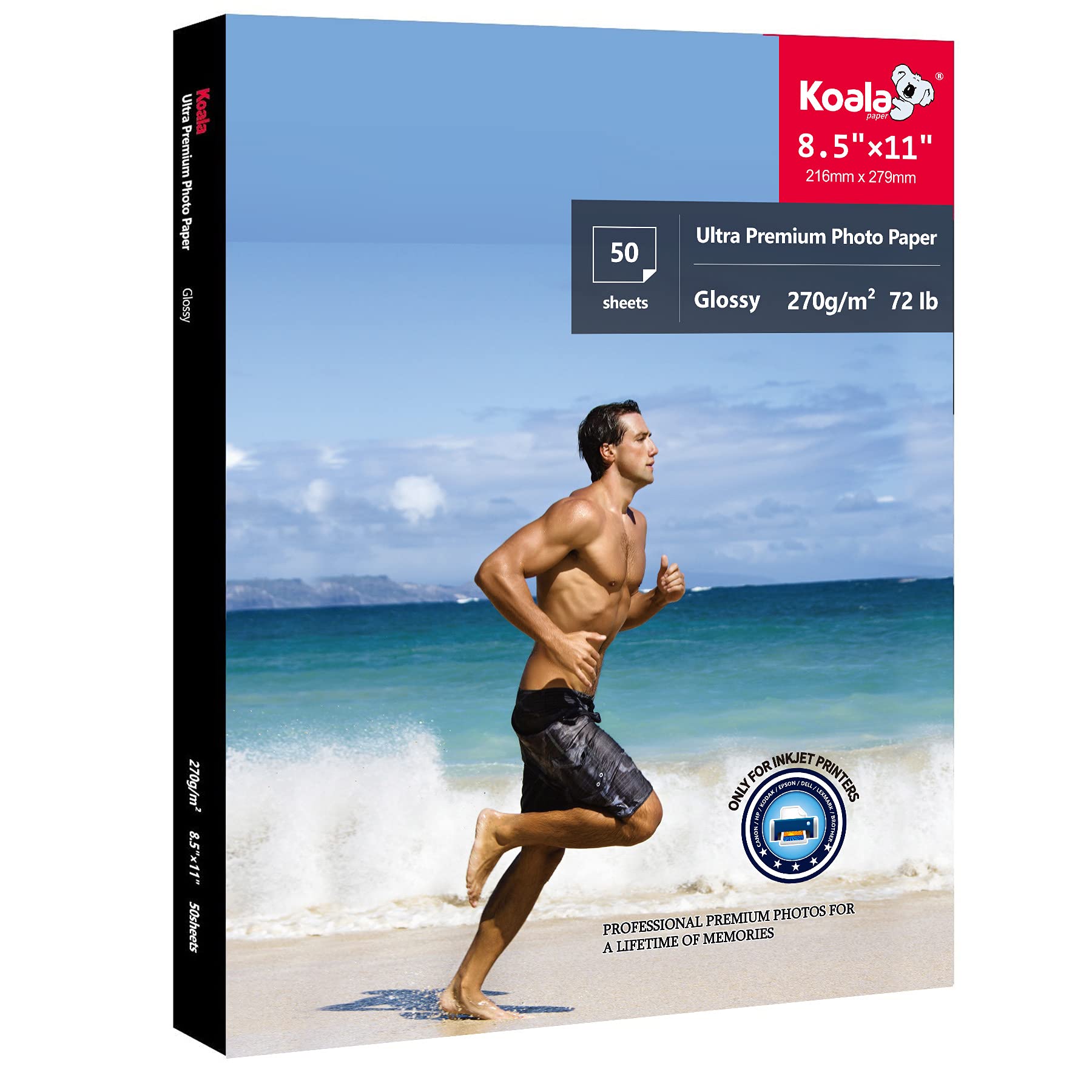 8.5x11 glossy double-sided photo paper, 270gsm photo paper, 50 photo paper, photo paper, photo paper
