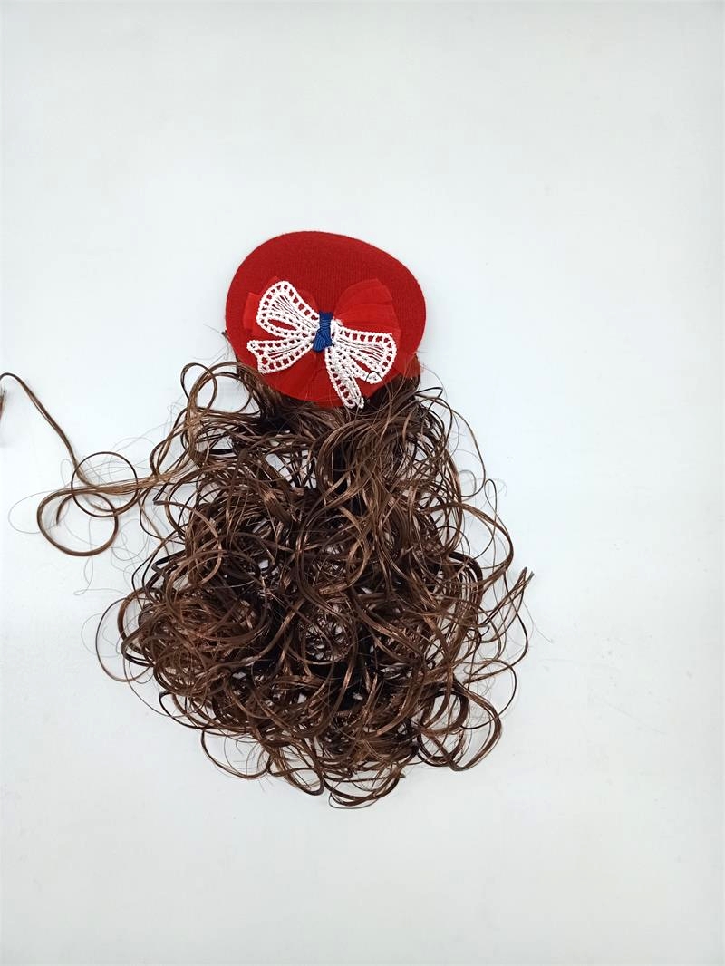 New Korean-style flight attendant children's hats, wigs, flower bows, accessories, hair clips and hairpins, elegant women's wholesale Item Picture