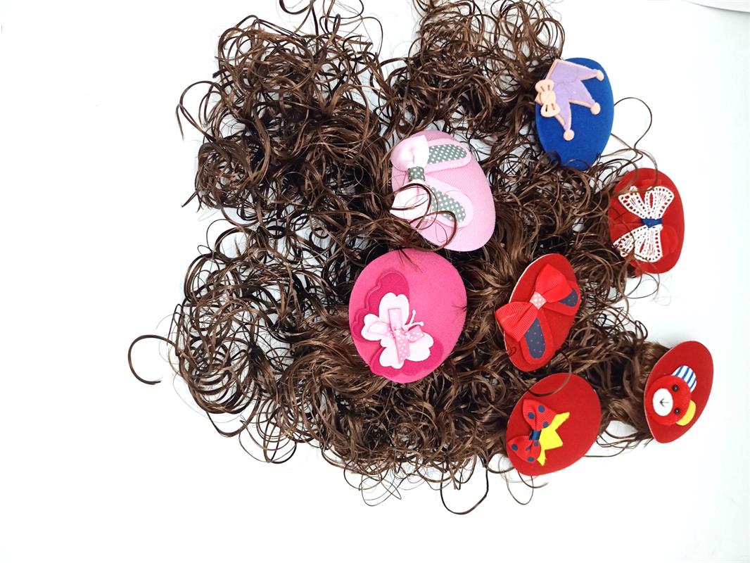 New Korean-style flight attendant children's hats, wigs, flower bows, accessories, hair clips and hairpins, elegant women's wholesale