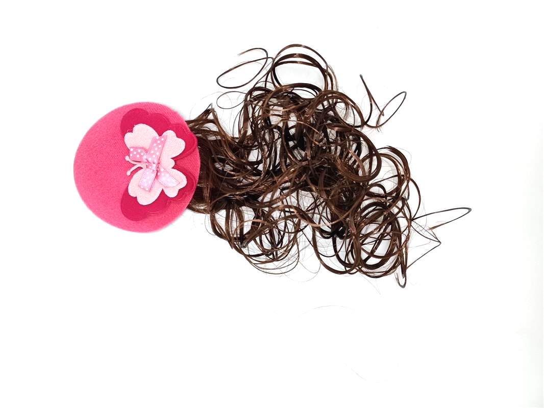 New Korean-style flight attendant children's hats, wigs, flower bows, accessories, hair clips and hairpins, elegant women's wholesale Specification image