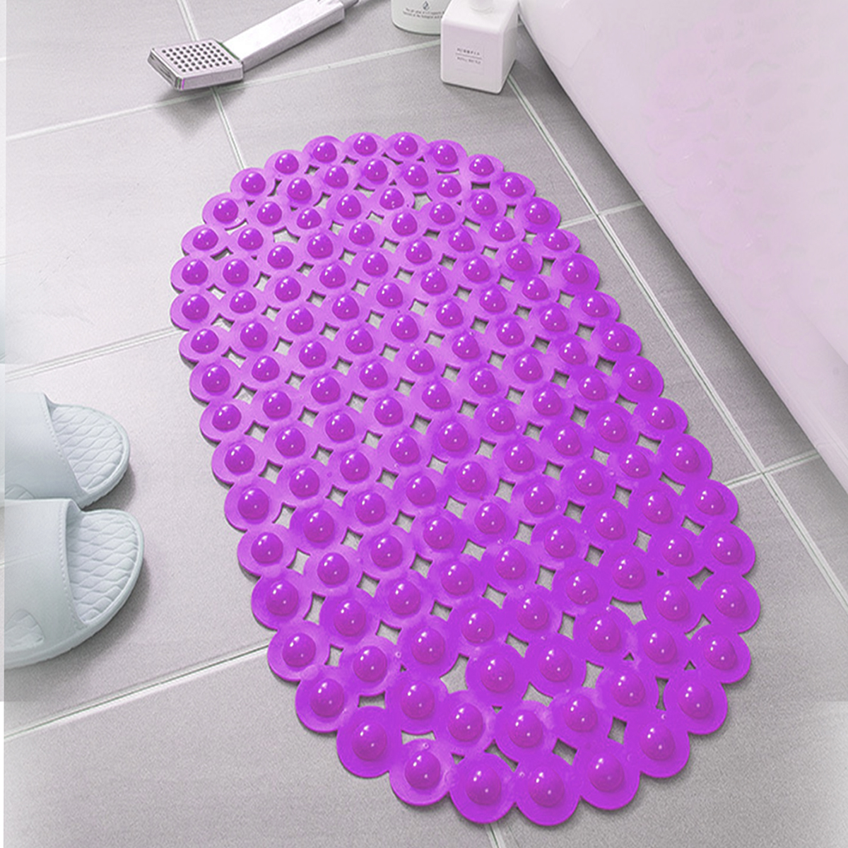 浴室垫/防滑垫/淋浴洗澡垫/卫生间厕所防水/家用地垫白底实物图