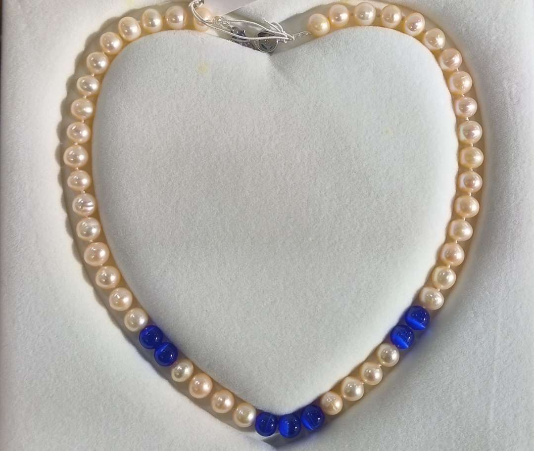 天然珍珠正圆强光无瑕8厘珍珠，送妈妈，送婆婆，送老婆礼图