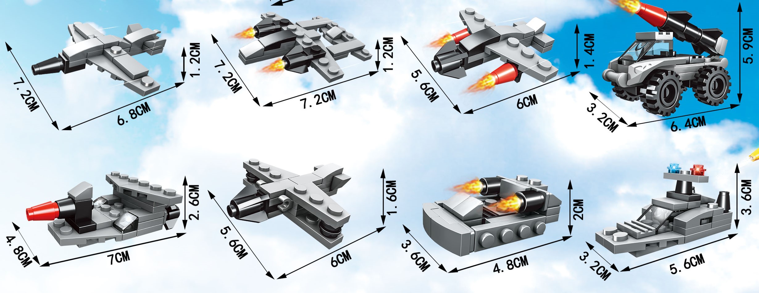 75MM educational building blocks airplane Gacha gift toy game ball Gacha machine gift toy ball Changle 086877 Item Picture