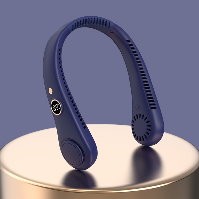 New bladeless neck-hanging fan, portable digital display neck-hanging fan, lazy neck-hanging fan, USB fan, small fan detail image 17
