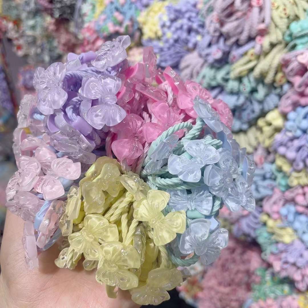 Korean-style cute cartoon children's small rubber band and leather case children's headwear