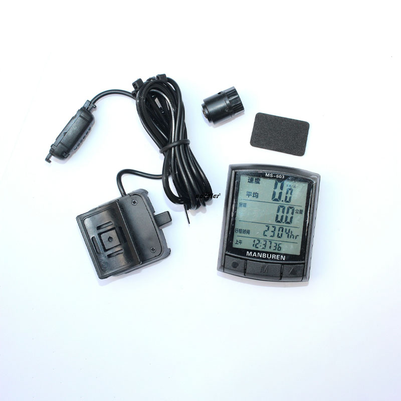 自行车有线线码表 测速器 里程表 防水码表 带夜光/MS-603码表