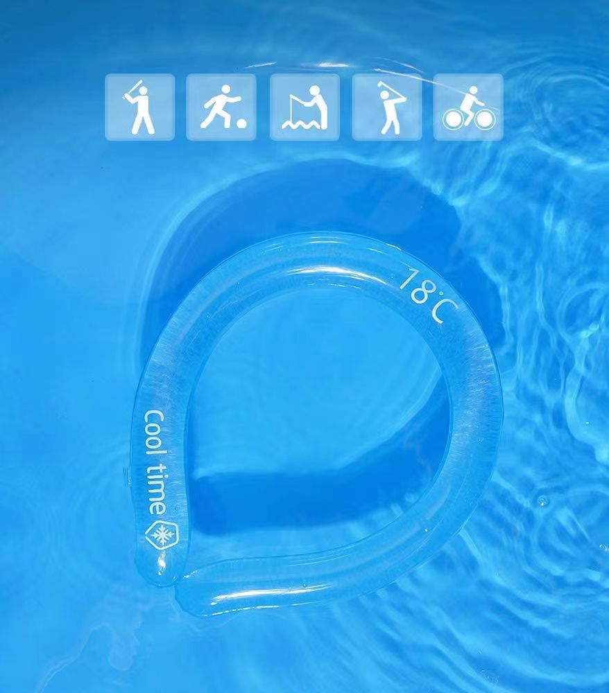 18℃挂脖冰袋 降温冰袋 保冷冰围脖 网红降温神器 防暑颈部冷却器 详情图2