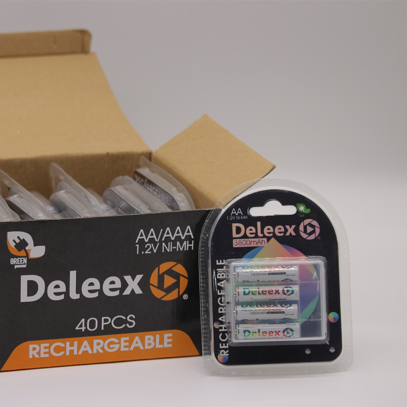 Deleex镍氢电池Ni-Mh电池AAA电池7号电池可充电循环使用环保遥控器电池玩具电池高效电池环保电池图