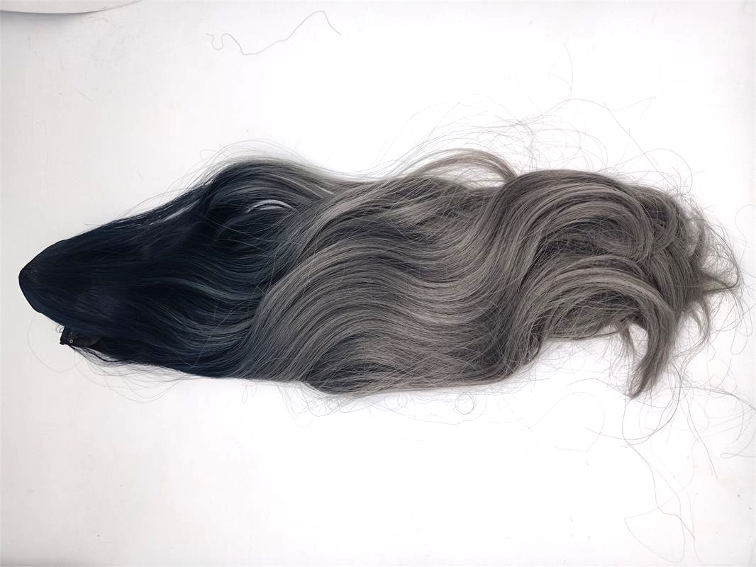 Nueva versión coreana peluca estilo de una pieza mujer largo cabello rizado estiramiento línea de pesca aumento de volumen extensiones de cabello simulación invisible sin marcas