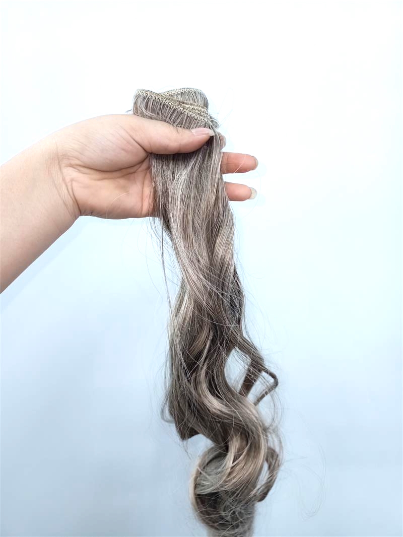 New fishline hair curtain, long curly hair, seamless hair extension, wig pieces, European and American export fashion wigs for women, in stock Specification image