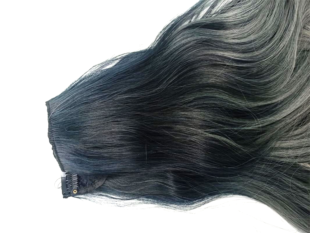 Nueva versión coreana peluca estilo de una pieza mujer largo cabello rizado estiramiento línea de pesca aumento de volumen extensiones de cabello simulación invisible sin marcas Application Scenario