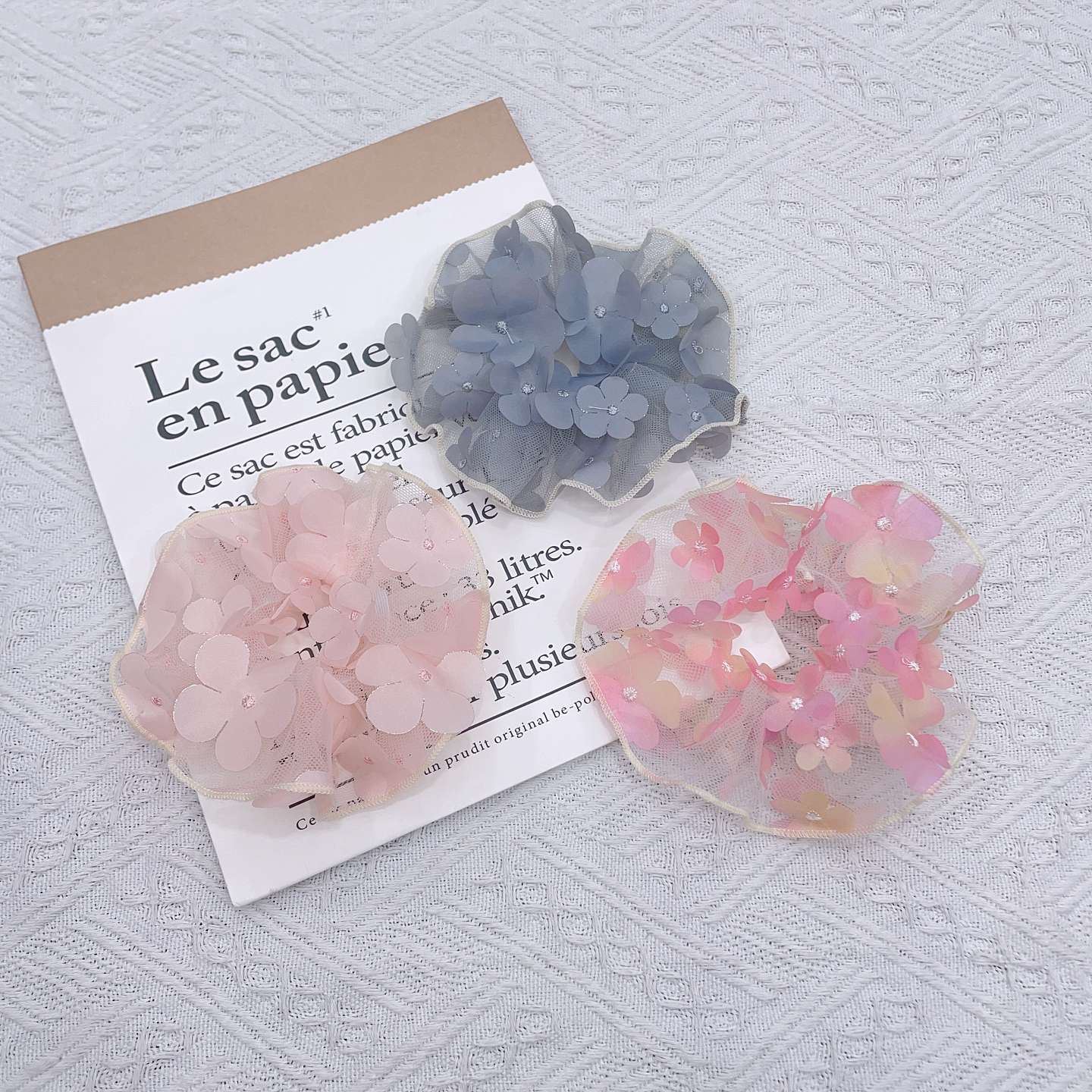 韩版布衣花布头圈