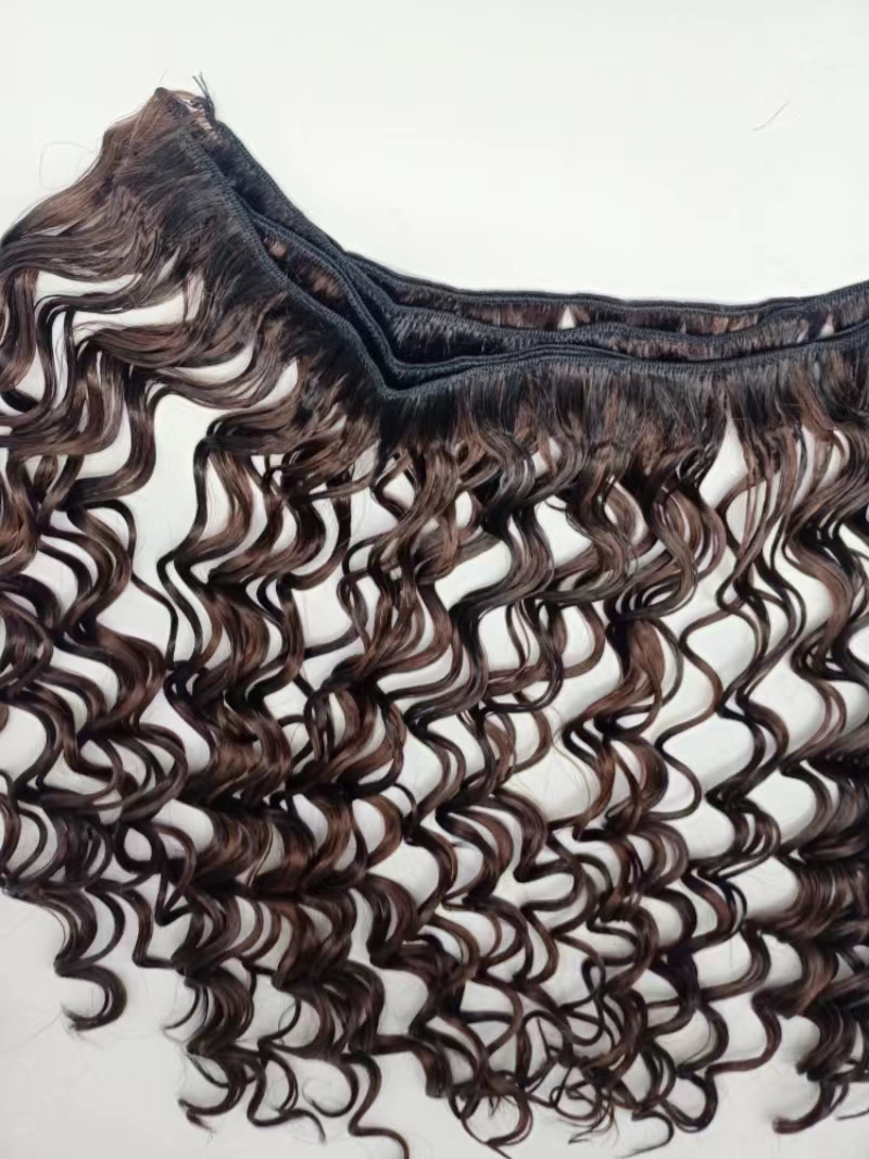 The new Amazon curly and wavy synthetic fiber wig is available in multiple colors for hair extension. It features fashionable and beautiful wavy curls Item Picture