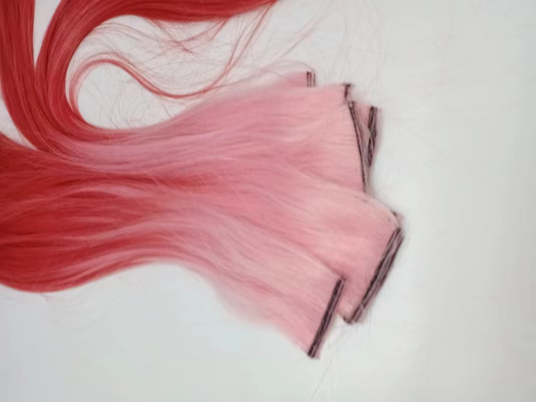 Nueva versión coreana extensiones de cabello extensiones de cabello de color extensiones de cabello no trenzadas pelo simulado extensiones de cabello de seda de alta temperatura