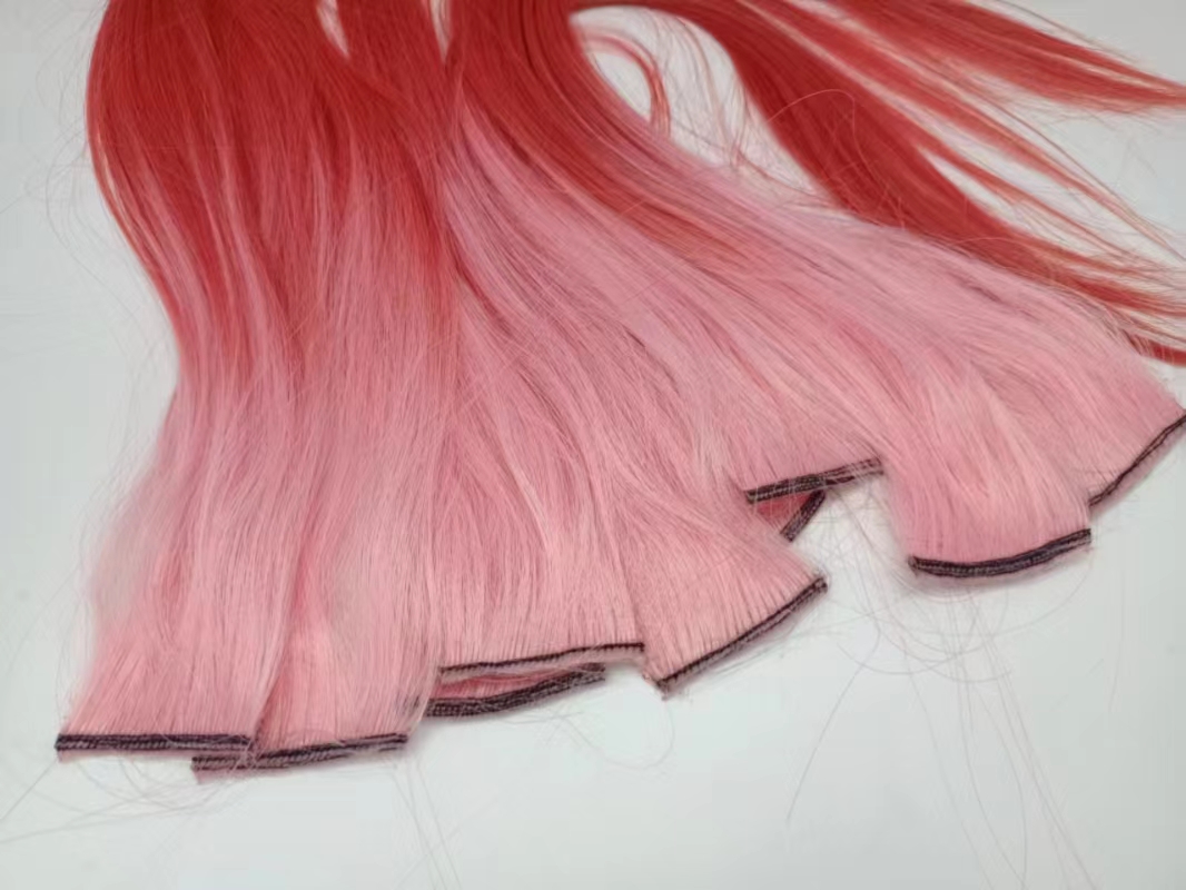 Nueva versión coreana extensiones de cabello extensiones de cabello de color extensiones de cabello no trenzadas pelo simulado extensiones de cabello de seda de alta temperatura details Picture
