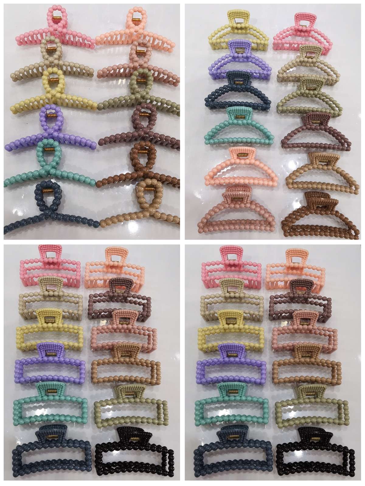 Korean style fashion classic trend Korean style fashion classic trend Korean style fashion classic trend Internet celebrity solid color pearl rice grain hair clip Come for a bath Item Picture