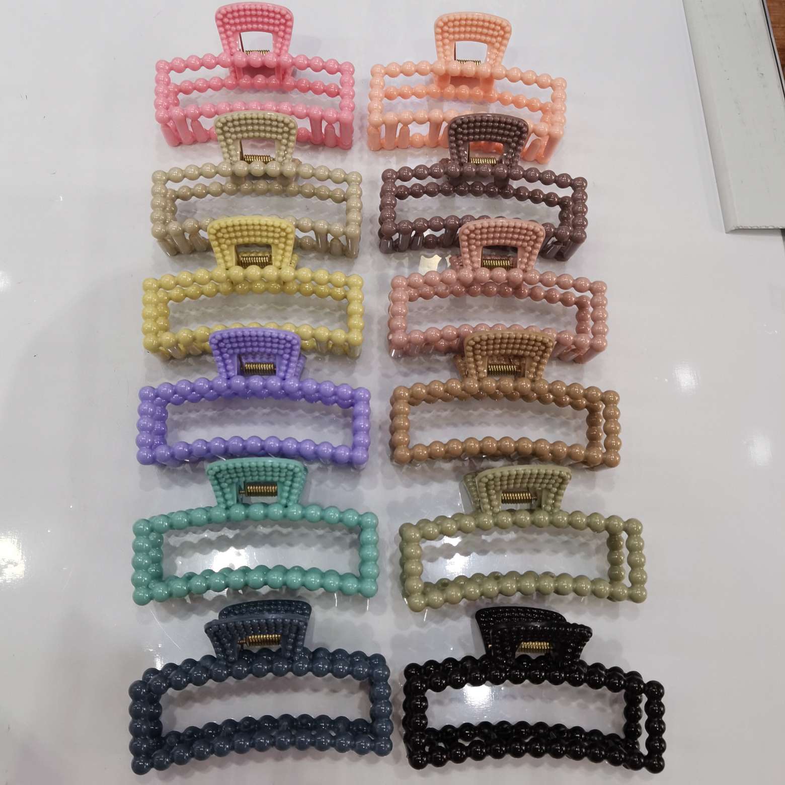 Korean style fashion classic trend Korean style fashion classic trend Korean style fashion classic trend Internet celebrity solid color pearl rice grain hair clip Come for a bath Specification image