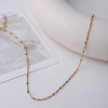 Fashionable beaded necklace for girls, a niche and light luxury 18k gold-plated high-end look, an ins cool and cool style collarbone necklace accessory Application Scenario