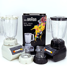 MINI BRAON JB-999塑料榨汁搅拌机2合1 1.5升电机带温控黑色/米白色料理机咖啡豆研磨杯