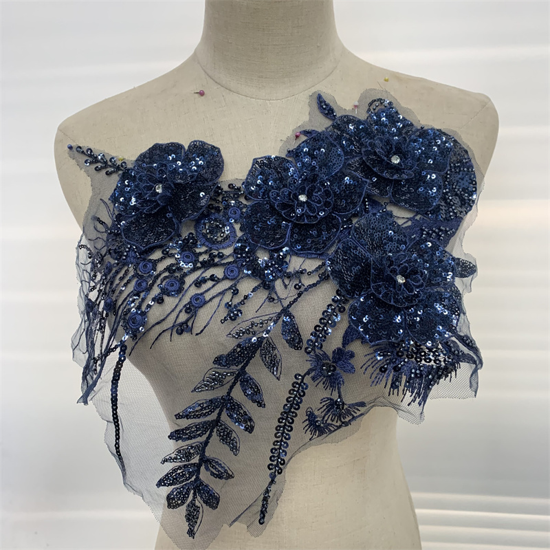 立体网纱个花婚纱礼服服装辅料