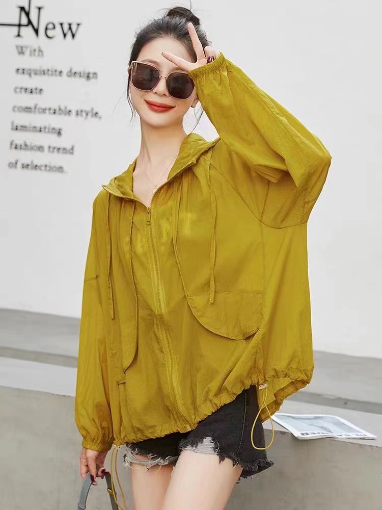 Advanced Sense Of Sun-Protective Clothing Female Summer 2023 New All-Fit Loose Breathable Anti-Ultraviolet Thin Sunscreen Coat undefined