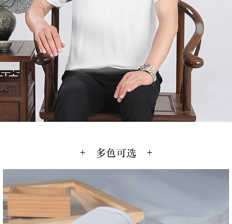 男士莫代尔棉短袖t恤夏季宽松白色弹力背心打底衫简约轻薄纯色详情图13