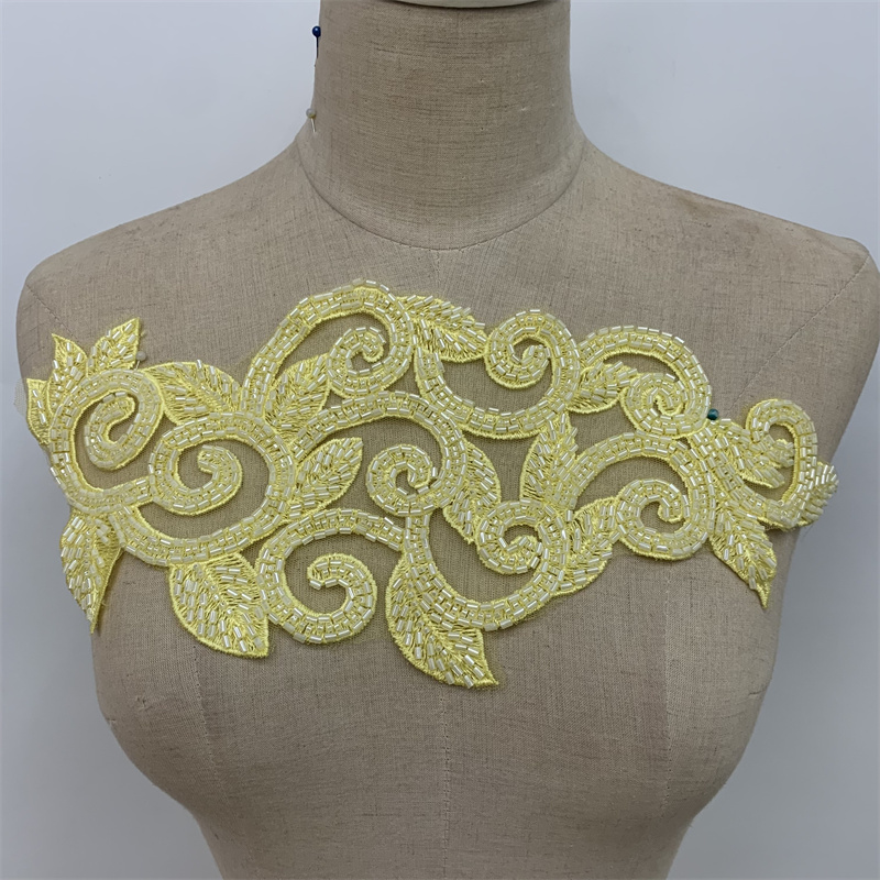 Willow beaded individual lace wedding dress, evening gown, performance costume accessories Item Picture