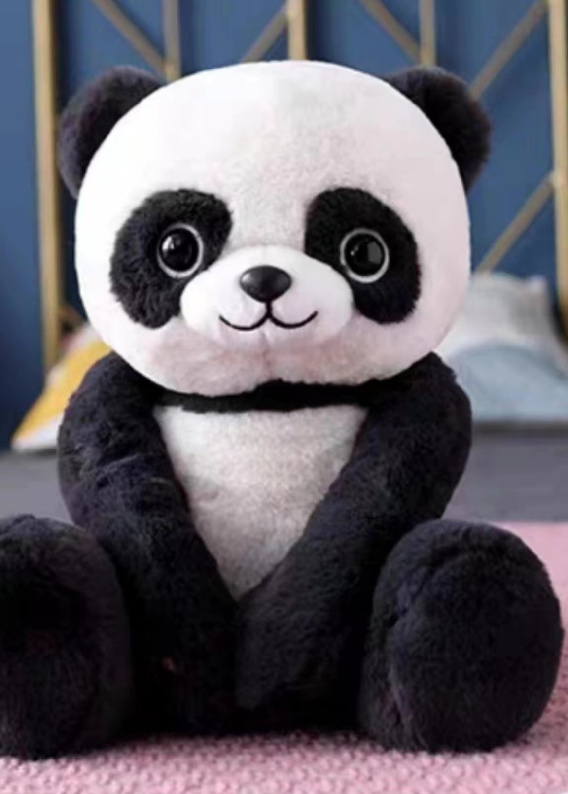Peek-a-boo flor flor panda boneco peluche tímida tapar los ojos conejo rana muñeca niña dormir abrazando muñeca Application Scenario