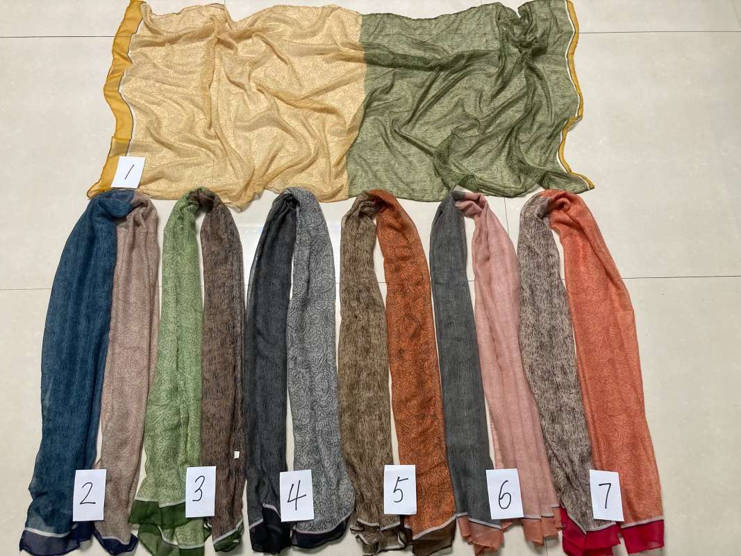 Factory direct sales and wholesale of 2023 Parisian yarn printed scarves in stock